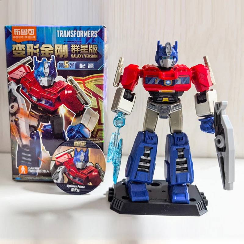 Blokees transformadores um anime filmes optimus prime bumblebee starscream soundwave shockwave dos desenhos animados anime robô montado brinquedo