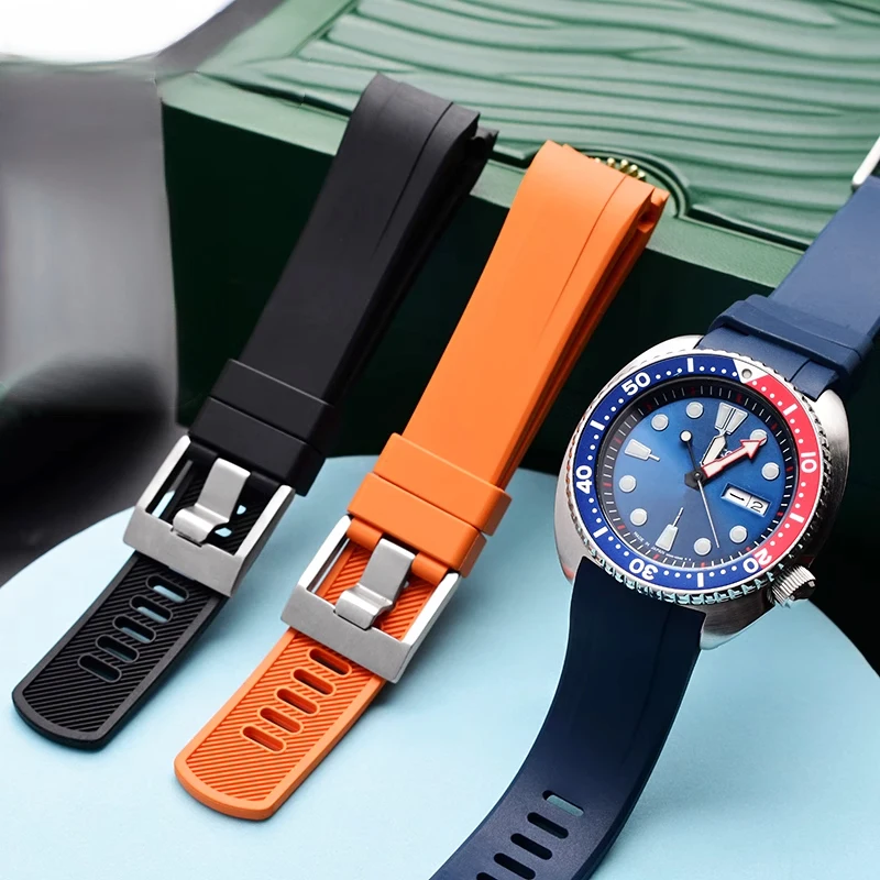 For Seiko PROSPEX series PADI Abalone SRPE99K1 Coke ring SRPA21J1 SRP777 SRP773 SRPC25 SRPA21 men's Sport FKM Rubber Watch band