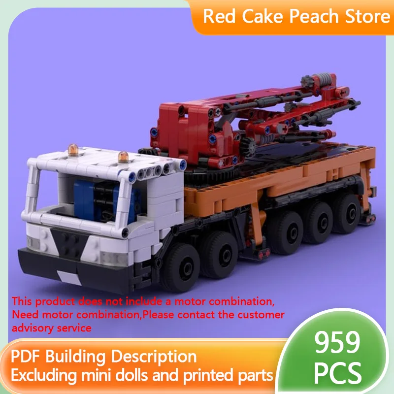 

City Car Model MOC Building Bricks Large Concrete Pump Truck Modular Technology Children Holiday Gifts Assemble Toys Suit