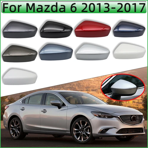 Para Mazda 6 Atenza 2013 2014 2015 2016 2017 tapa de cubierta de espejo retrovisor externo de coche carcasa de espejo de puerta exterior pintada
