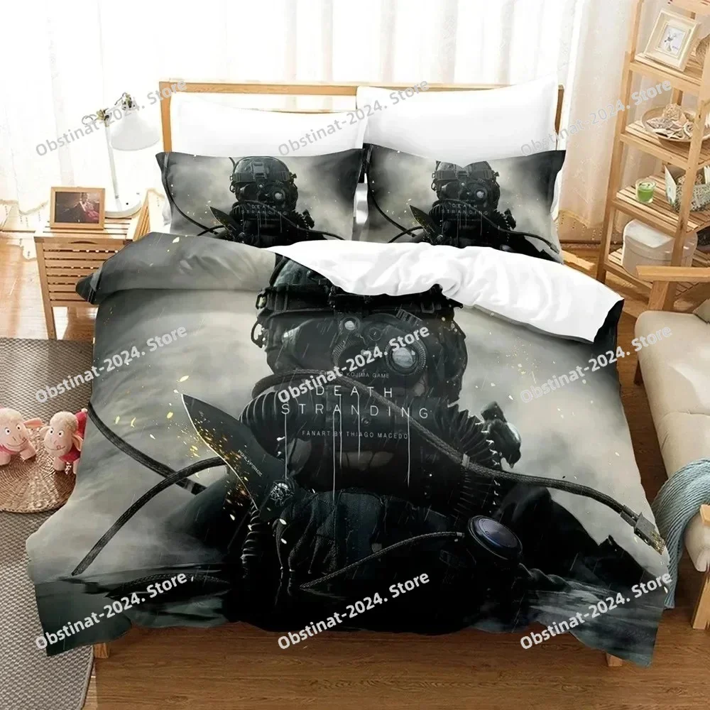 

3D Print Death Stranded Printed Bed Set Duvet Cover Pillowcase Bedding Set Bed Linen Sheet Quilt Cover Full Queen King Size