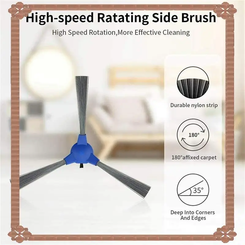 24-Hour Delivery 2 Set Replacement Parts Main Brush Side Brushes Filter For Kyvol Cybovac E20, E30, E31 Robot A