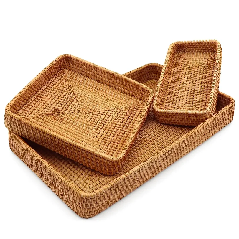 Food Storage In Plants - El dokuması Rattan saklama sepeti, hasır
