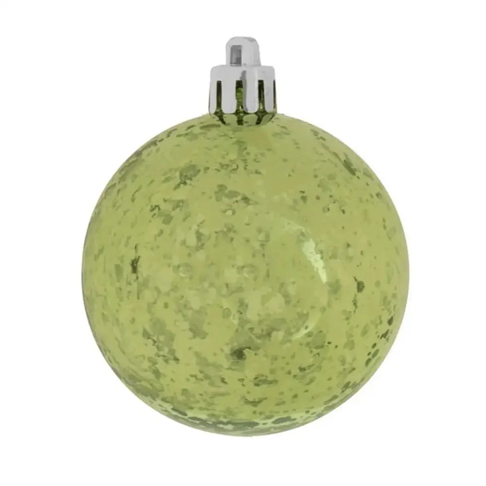 

Christmas Ornament Ball 4" Celadon Shatterproof Mercury Finish 6 Pack Tree Decoration