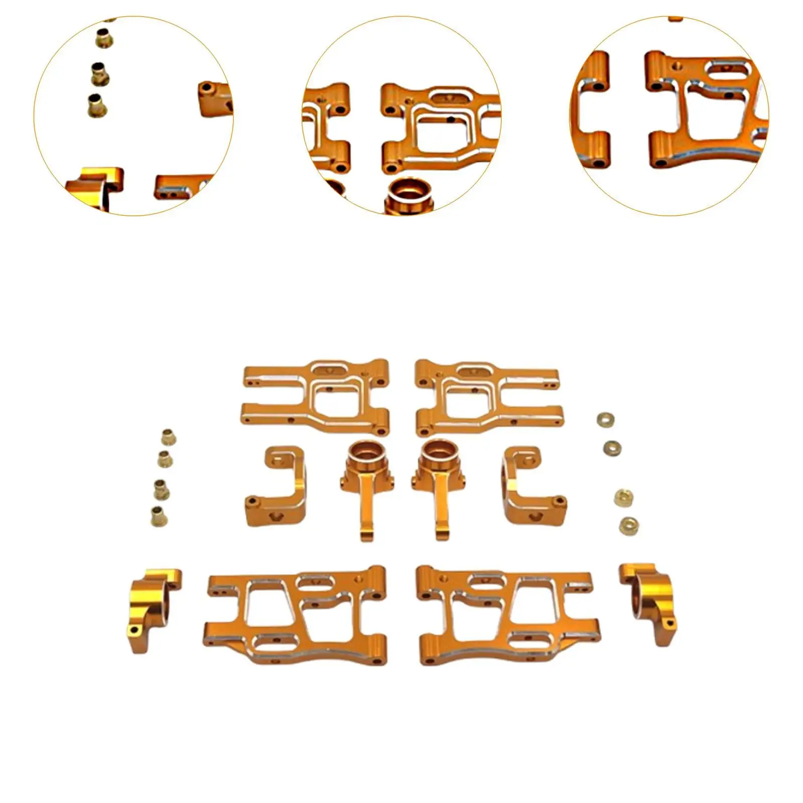 1:10 RC قطع غيار السيارات استبدال جزء ترقية معدنية لملحقات Ptg-2 DIY