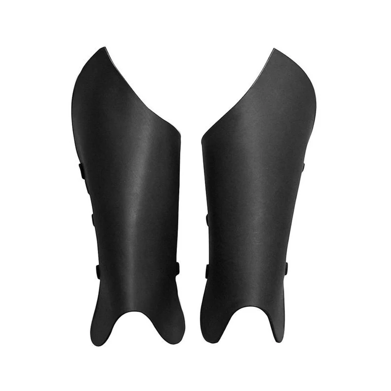Medieval Elf Knight Leg Shin Guards Armor Greaves Viking Pirate Ranger Cosplay Costume PU Leather Gaiters Boots Shoes Cover LARP