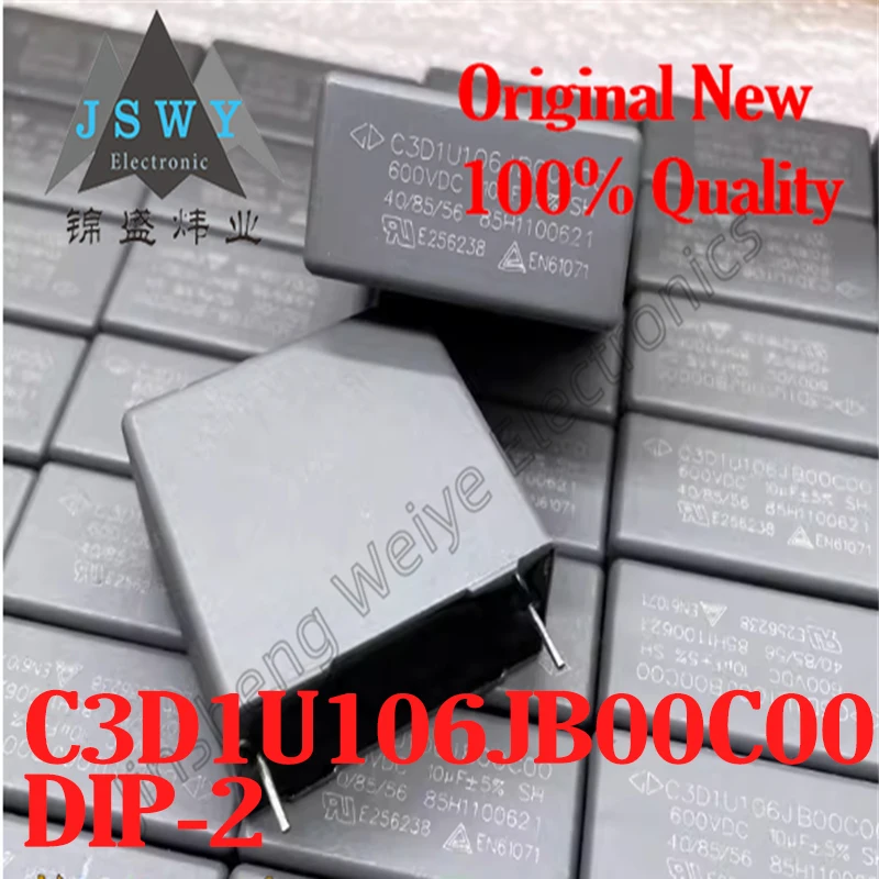 

(5/50PCS) C3D1U106JB00C00 10uF ±5% accuracy 600V rated voltage New and original in stock Fast delivery