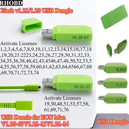 Nuevo Dongle USB ForSM2PCM 69 módulos programador ECU automático PCMFlash Dongle V1.20V1.21 67 en 1 para Pcmtool/Pcmmaster/muchos dispositivos ECU