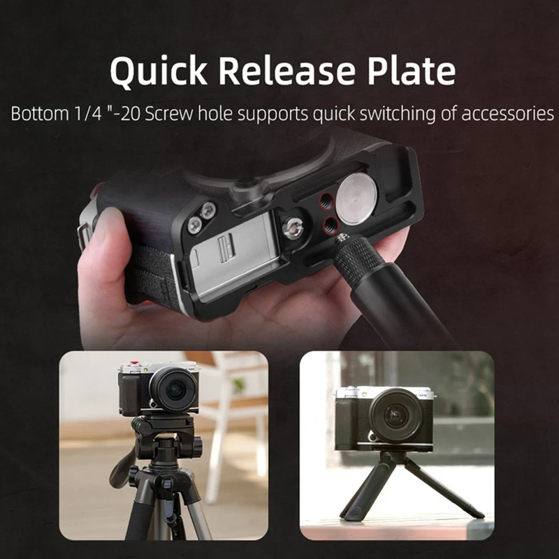 Voor Fuji XM5 Quick Release L Plaat Camera Houten Handvat Houten Grip Arca Swiss Statief Camera Accessoires