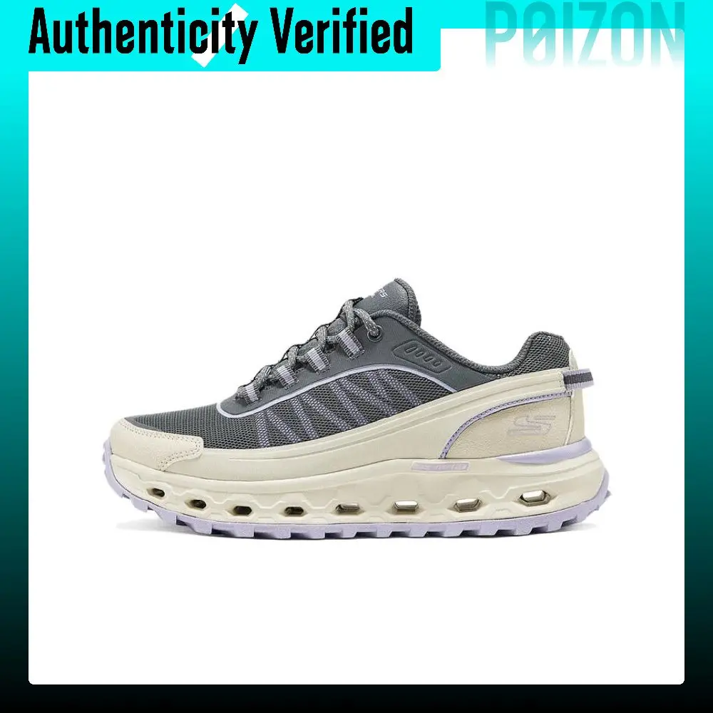 Skechers GLIDE STEP At Soft And Comfortable Low top Outdoor Shoes Women's Beige Gray 180049-NTGY