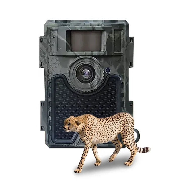 4G Sim Cards Hunting Camera Solar Charger 24MP IP66 Waterproof Night Vision Animal Surveillance Digital Game Trap Camera H