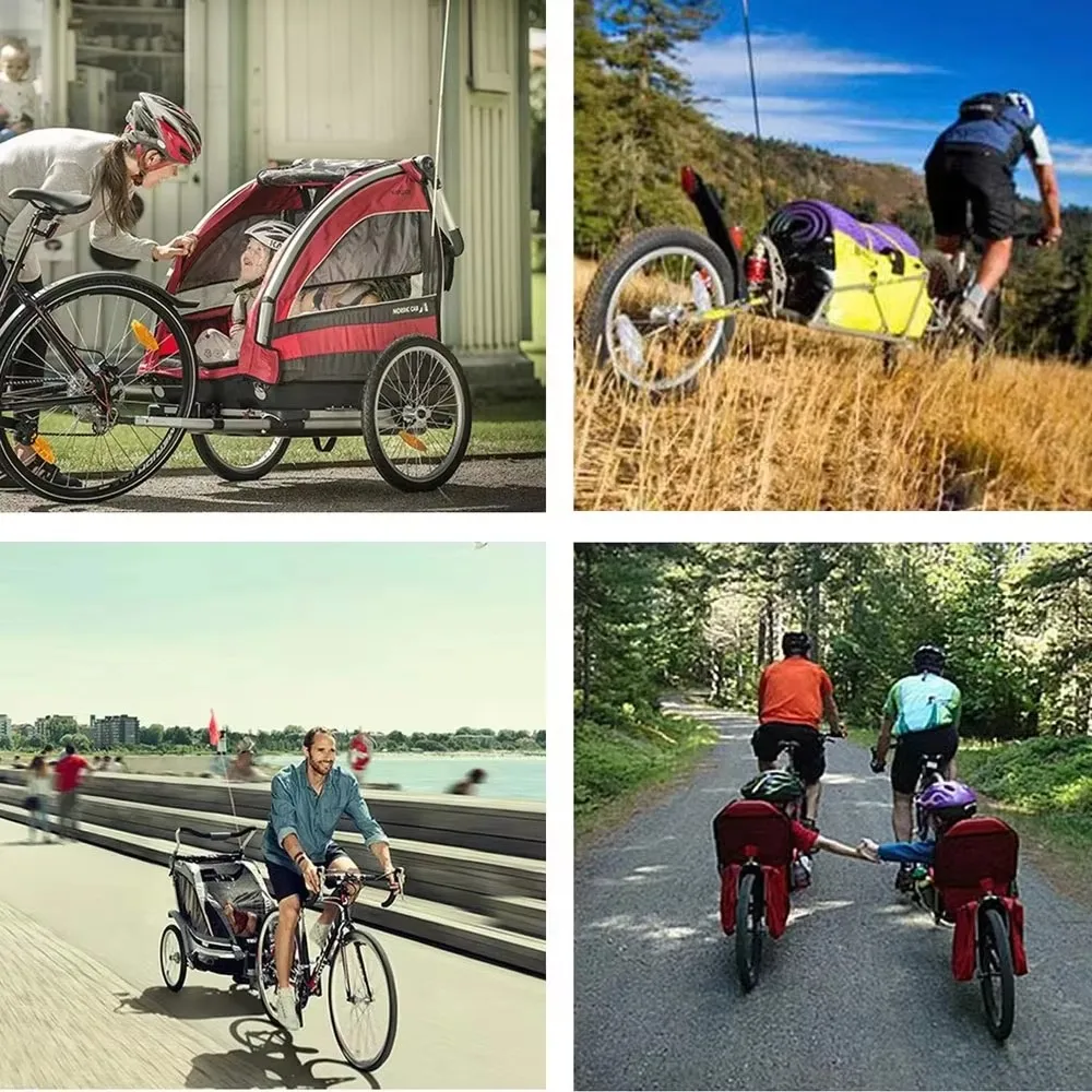 Immagine 6: Adattatore per Gancio di Traino per Bicicletta, Nero, per Ciclismo
