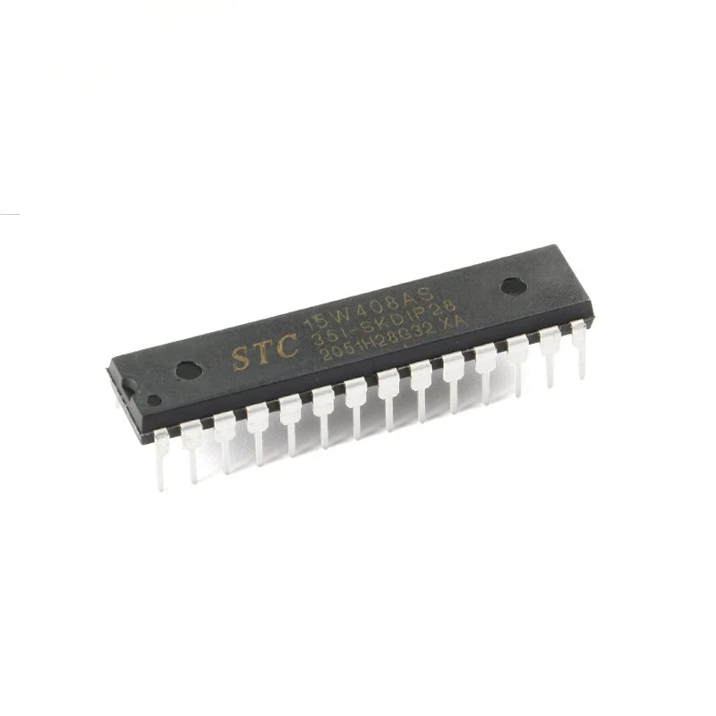 5pcs/1pc STC15W408AS STC15W408 Microcomputer Microcontroller MCU STC15W408AS-35I-SKDIP28 1T 8051 Single Chip IC