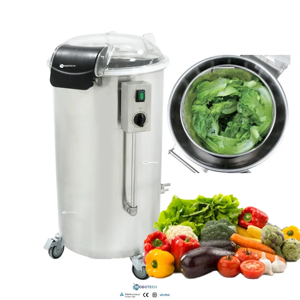 

Commercial Automatic Salade Dryer Machine 28L Vegetables and Fruits Spinner Centrifugal Deoiling Machine Removing Water