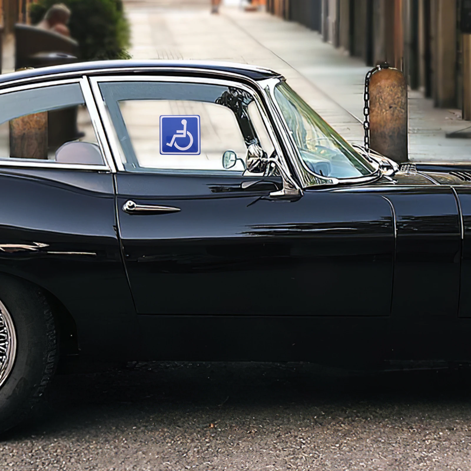 障害者用車椅子デカール車用車両供給防滴障害者駐車標識粘着式アクセシブルトイレラベル