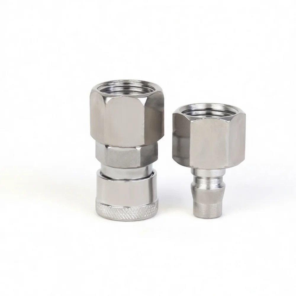 For Chenchi C Type Pneumatic Fitting Quick Connector Self Locking Air Hose Adapter Air Compressor Tool Quick Plug Parts