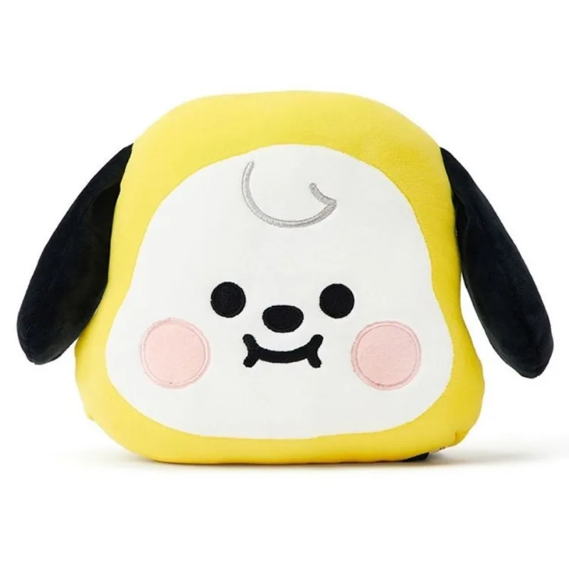 Almofada em Forma de Rosto BT21, Bonita e Criativa, Personalizada, Brinquedo de Apoio de Cabeça para Carro, Presente para Aniversário de Amigos