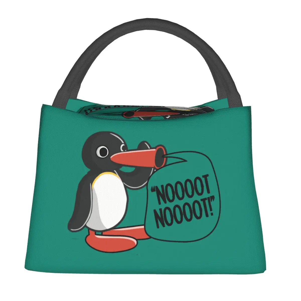 Fashion Pingu Pinga Penguin Lunch Bags Cooler Warm Insulated Lunch Box Picnic Camping Work Travel Bags