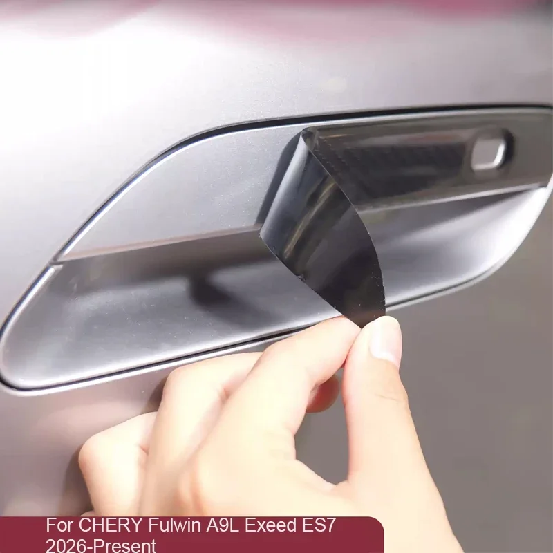 For CHERY FULWIN A9L EXEED ES7 2026-Present 8pcs Car Drip Glue Door Handle Cover Anti Scratch Protect Auto Door Bowl Accessories