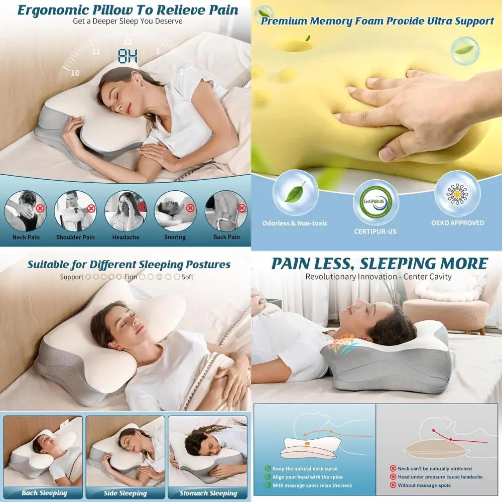 

Эргономичная подушка для шеи для ортопедического комфорта и улучшения сна