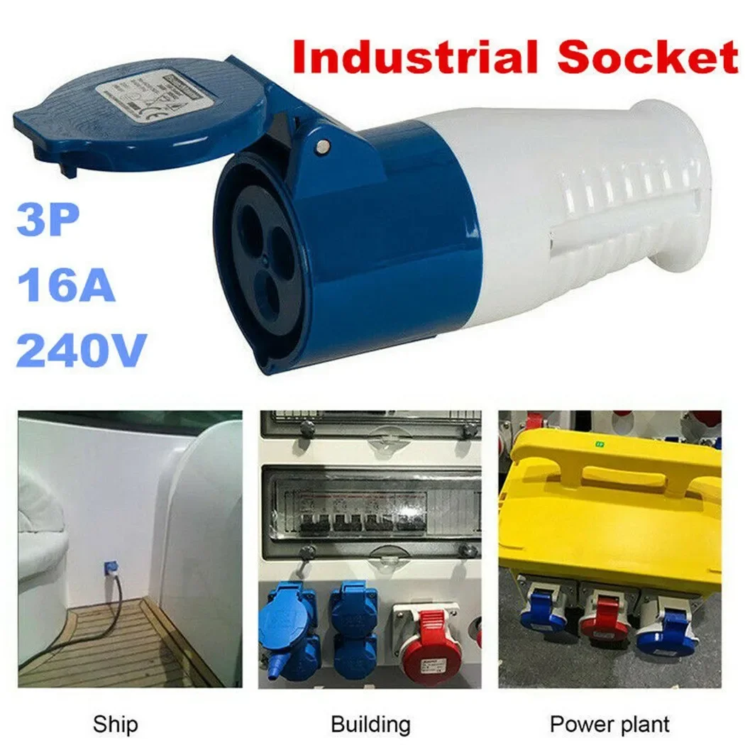 240V 16a 3-Pins Industriële Waterdichte Stekkers/Contactdoos Mannelijk/Vrouwelijk Ip44 2P Home Hardware Voor Caravan Camper Aanhangwagen Vrachtwagenjacht