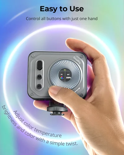 Imagen 2 del producto SmallRig Vibe P108 Pro Mini luz de vídeo RGB, luz de cámara Led portátil para fotografía, 12 efectos para Sony YouTube Vlogging 4661