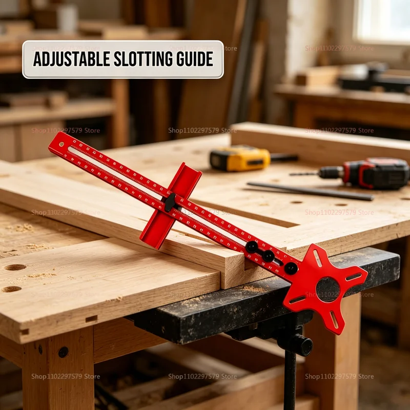 

Aluminum Alloy Router Circle Cutting Jig 3 in 1 Extended Milling Groove Bracket for Woodworking Circular Cutting or Milling Tool