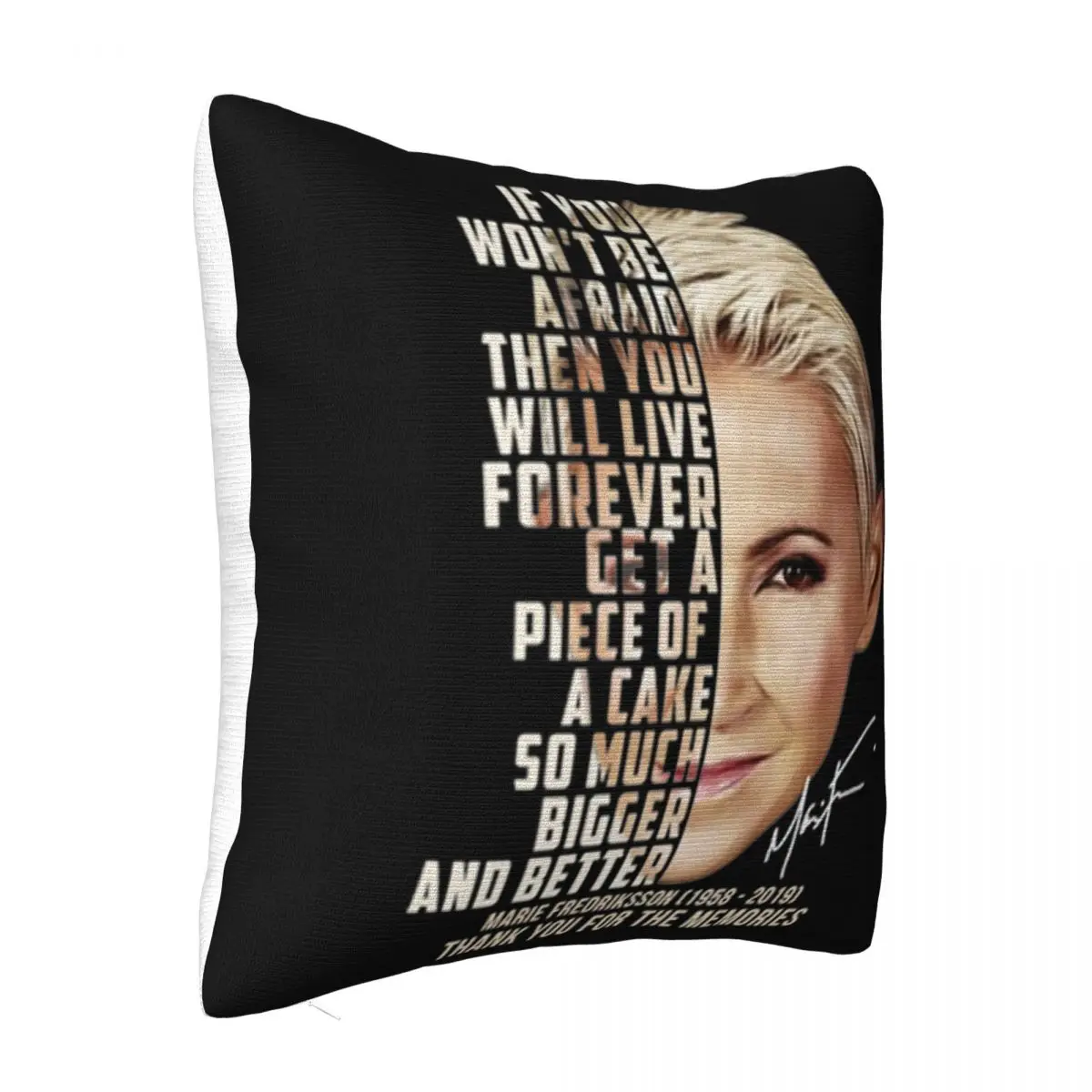 If You Won'T Be Afraid Then You Will Live Marie Fredriksson Aesthetic Vintage Promotion Pillow Case