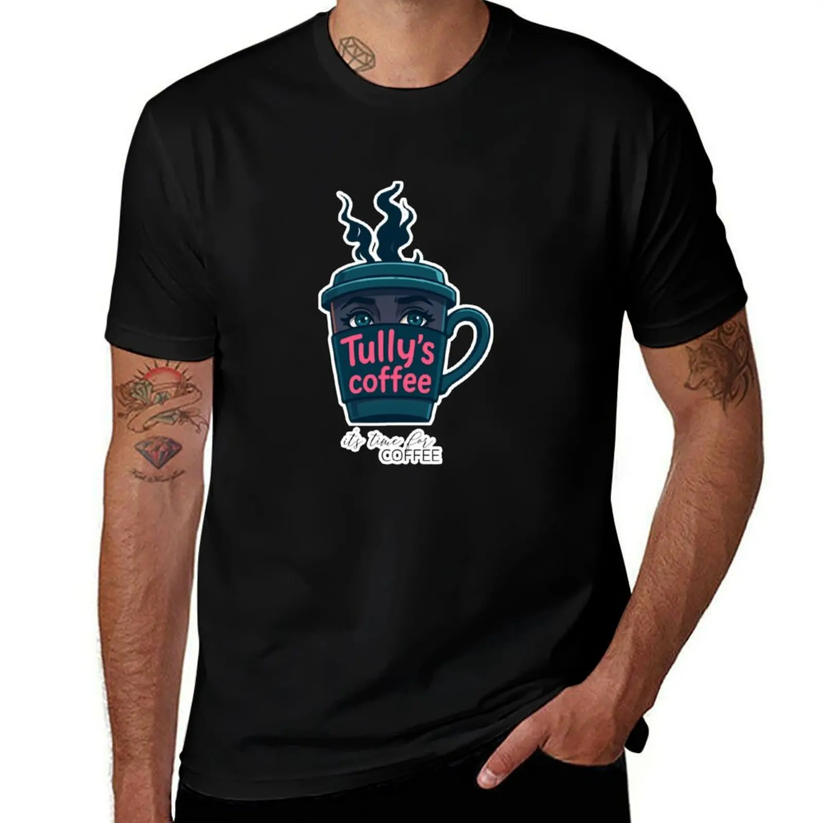 

Tullys coffee T-Shirt affliction shirts animal prinfor boys anime shirt blue lock mens t shirts pack