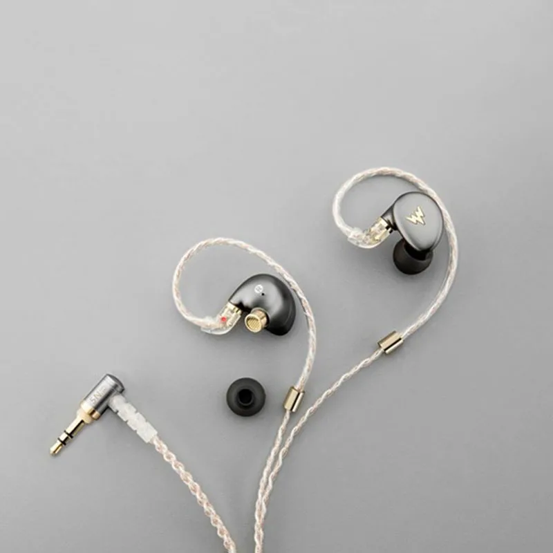 Whizzer Kylin A-HE03 10.0mm Beryllium Dynamic + Knowles 2BA Triple Driver Hybrid 2pin 0.78mm Detachable HiFi IEM In-Ear Earphone