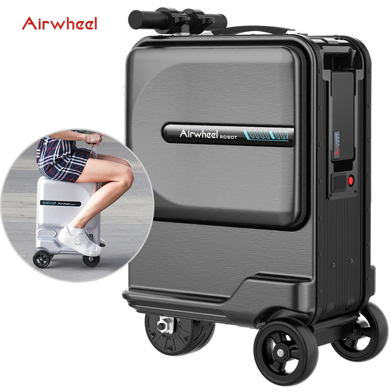 

Scooter Luggage Gas Wheel SE3miniT Body Bread Smart Business Suitcase Aluminum Portable Silver Cycling Bag Luggage Travel