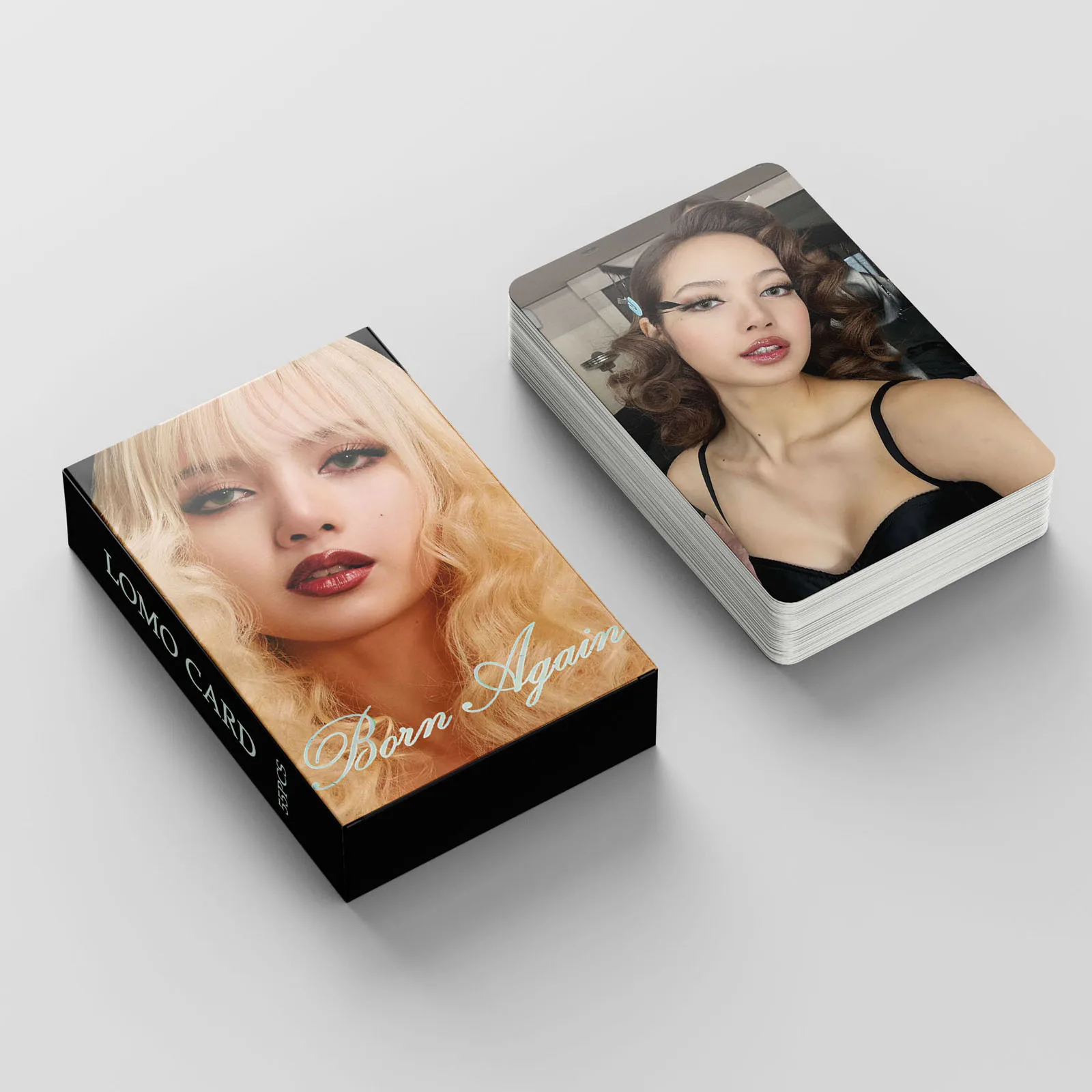 

55 шт./компл. Kpop LISA Born Pink BORN AGAIN ALTER EGO Lomo карты открытки фотокарточка для фанатов коллекция подарков