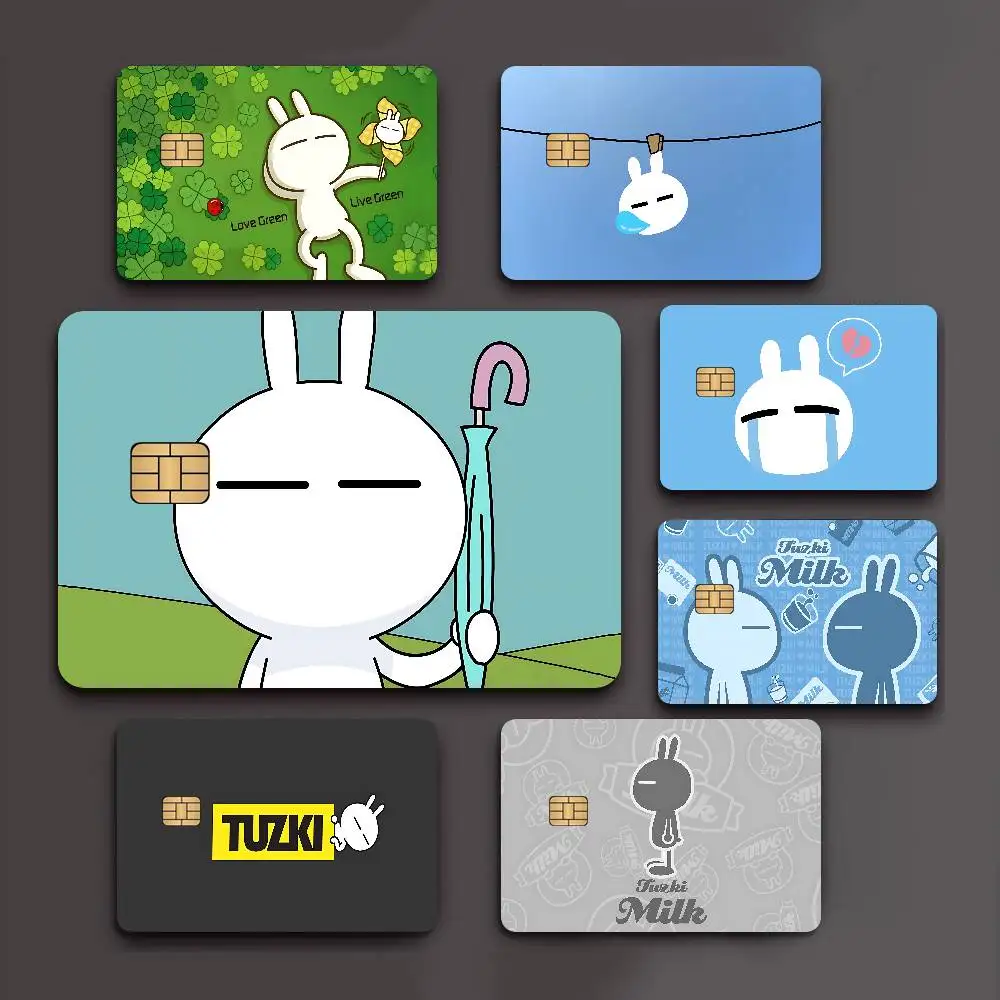 T-Tuzki Anime Young Creidt Card Debit Card Sticker Film Case Front Tape for Small Big Chip No Chip