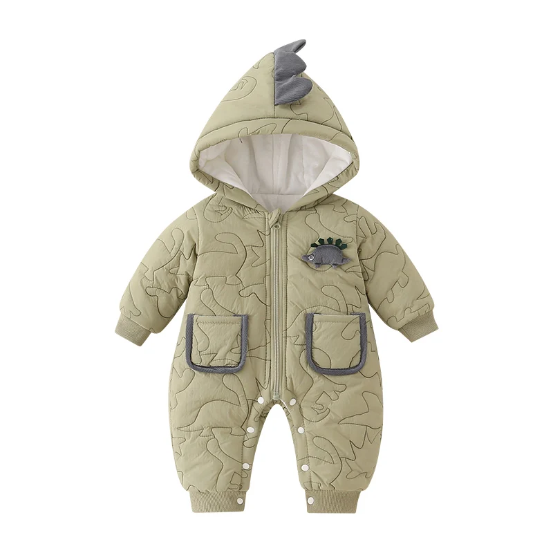 Neugeborenes Baby Fce Gefüttert Rer Outfit Herbst Winter Warmer Baumwollanzug Babykleidung Hohe Taille Lange Hosen Baumwollstoff