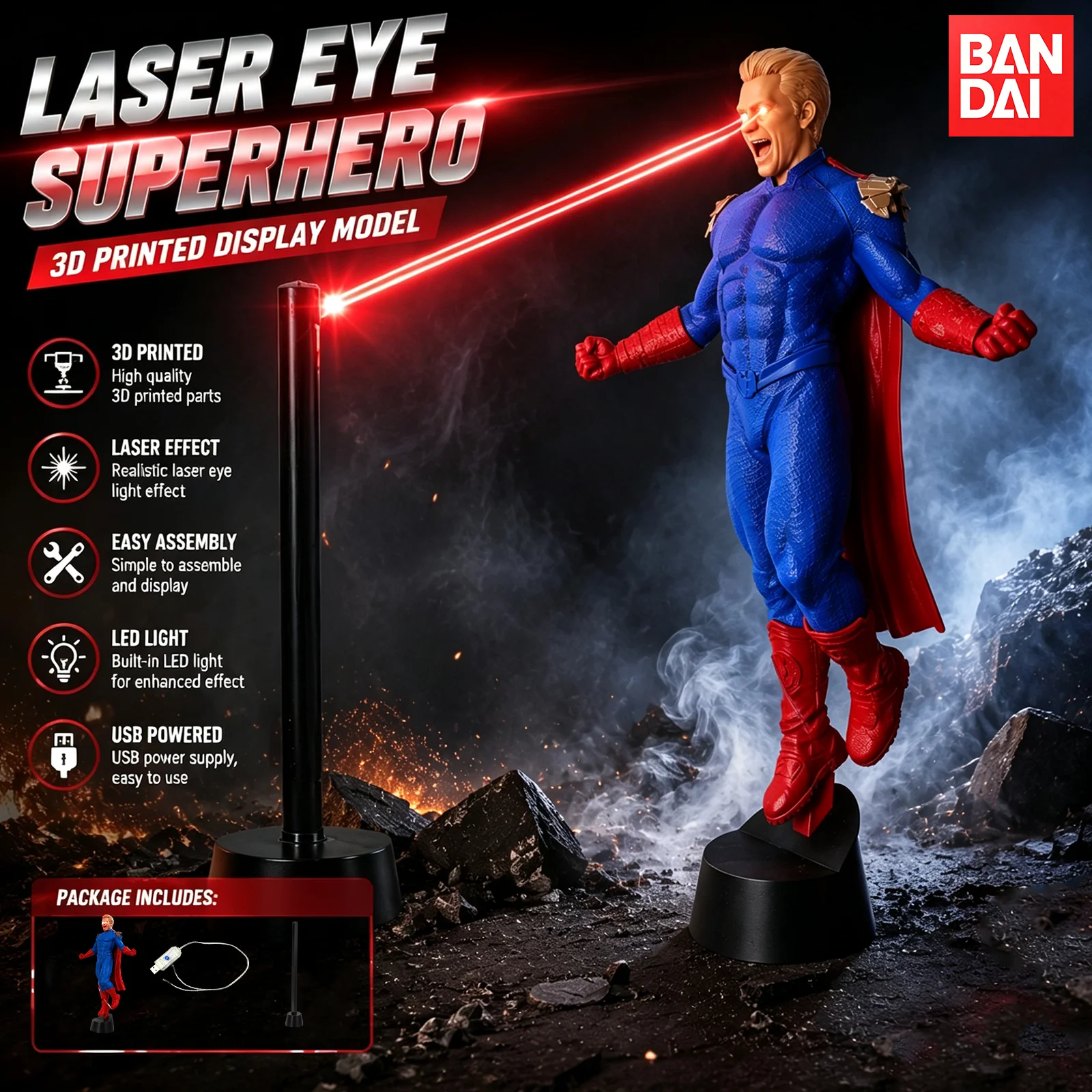 Mafex Homelander Action Figure - The Boys Superhero Collectible
