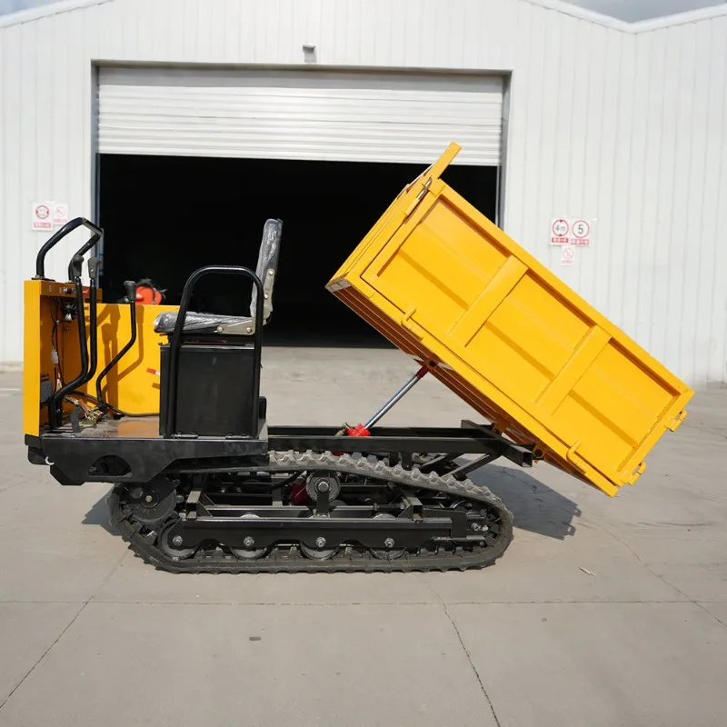 FOB Customizable All Terrain Crawler Dumper Diesel Mountain Paddy Field Climbing Self Unloading Farm Cargo Transport Vehicle
