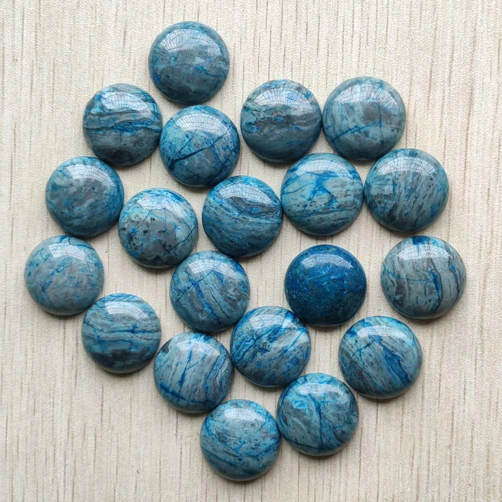 

fashion good quality natural blue onyx round cabochon beads 20mm for jewelry making 20pcs/lot Wholesale free shipping