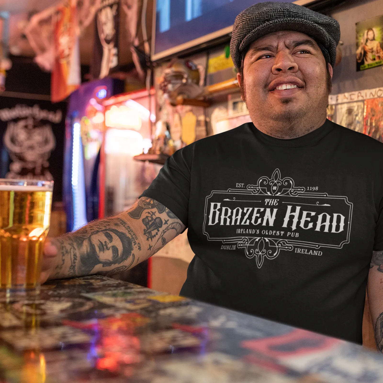 The Brazen Head، أقدم تي شيرت الحانة في أيرلندا، هدية رائعة لزواحف الحانة #3