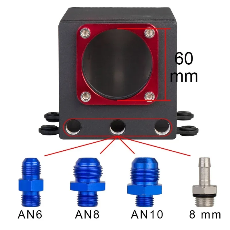 Auxiliary fuel tank, exhaust gas circulation, large-capacity oil breathable pot 8MM/AN8/AN6/AN10