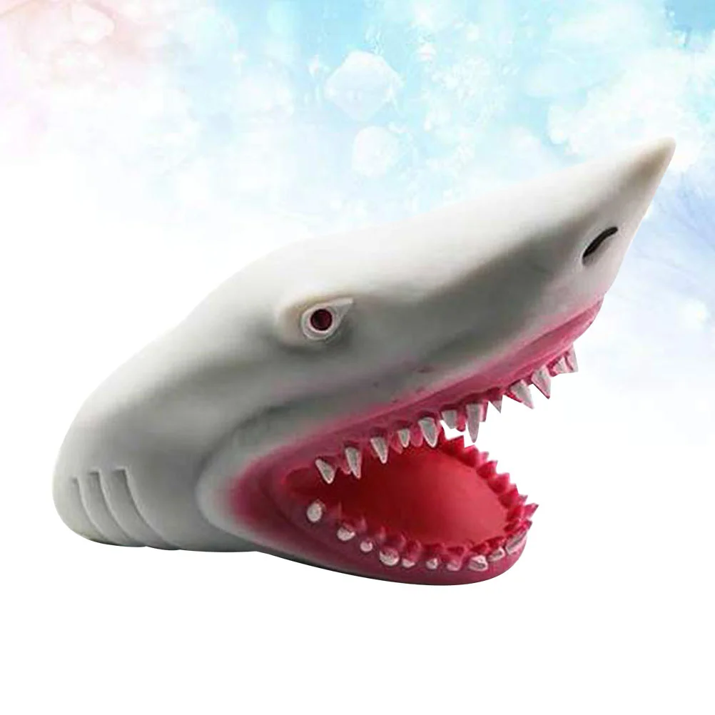 Children's Toys Bitting Shark Mouth White Bite Finger Animal Parent-child Hand Puppet