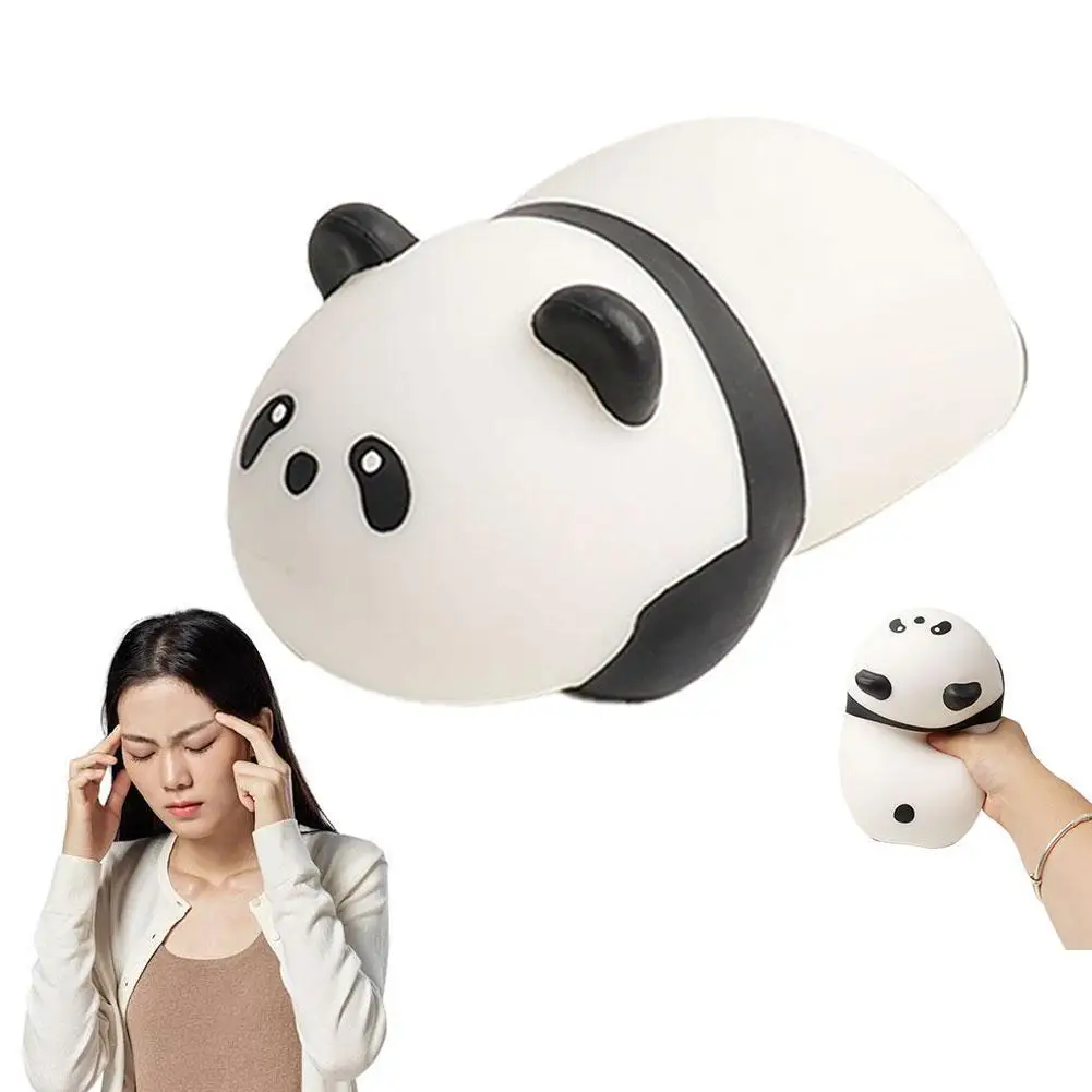 Alívio do estresse espremer brinquedos para adultos e crianças bonito dos desenhos animados panda recuperação lenta pitada macia pop sensorial alívio do estresse brinquedo