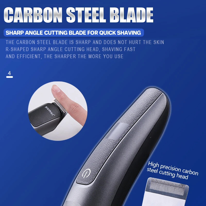 Kit de cortadora de pelo profesional para hombres, Afeitadora eléctrica para nariz, oreja, cuerpo, cara, bigote, cuidado corporal inalámbrico, 5 en 1