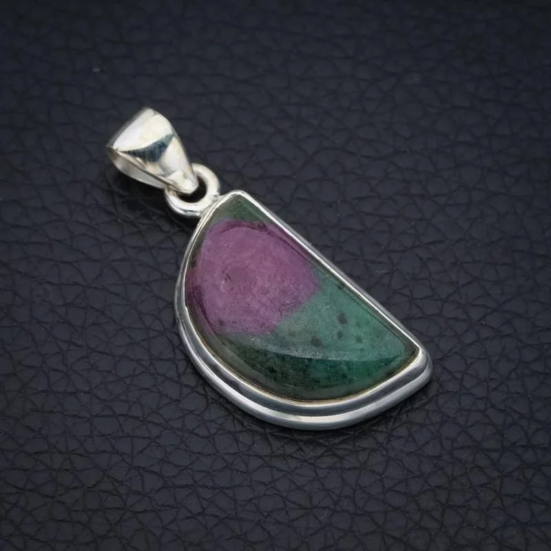 

StarGems Zoisite Handmade 925 Sterling Silver Pendant 1.5" F4660