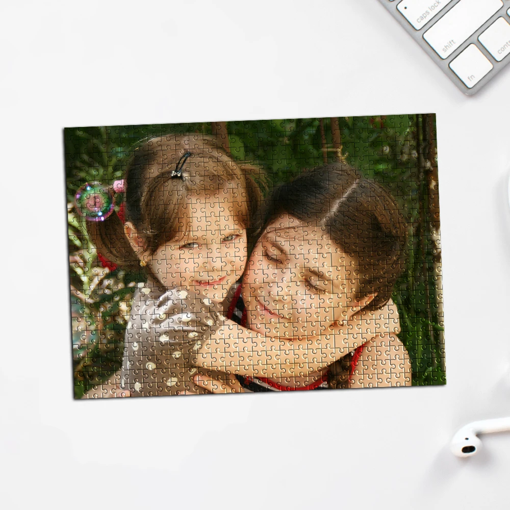 35/300/500pcs  family Customized Photo Personalised Decompression Puzzles Personalized Poster For Baby Toy Birthday Gift