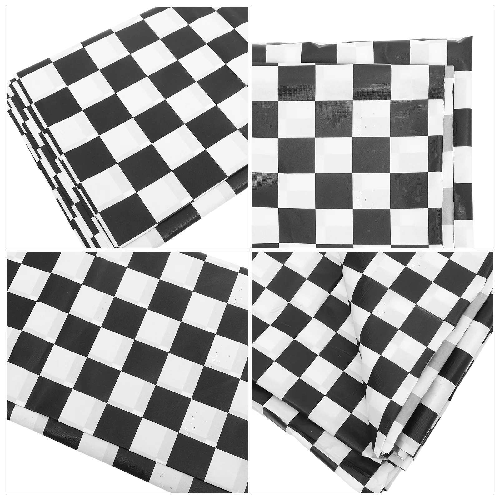 

2pcs Checkered Tablecloths Plastic Rectangular Dining Table Covers Fiesta Party Tablecloth For Home Cafe Outdoor Use