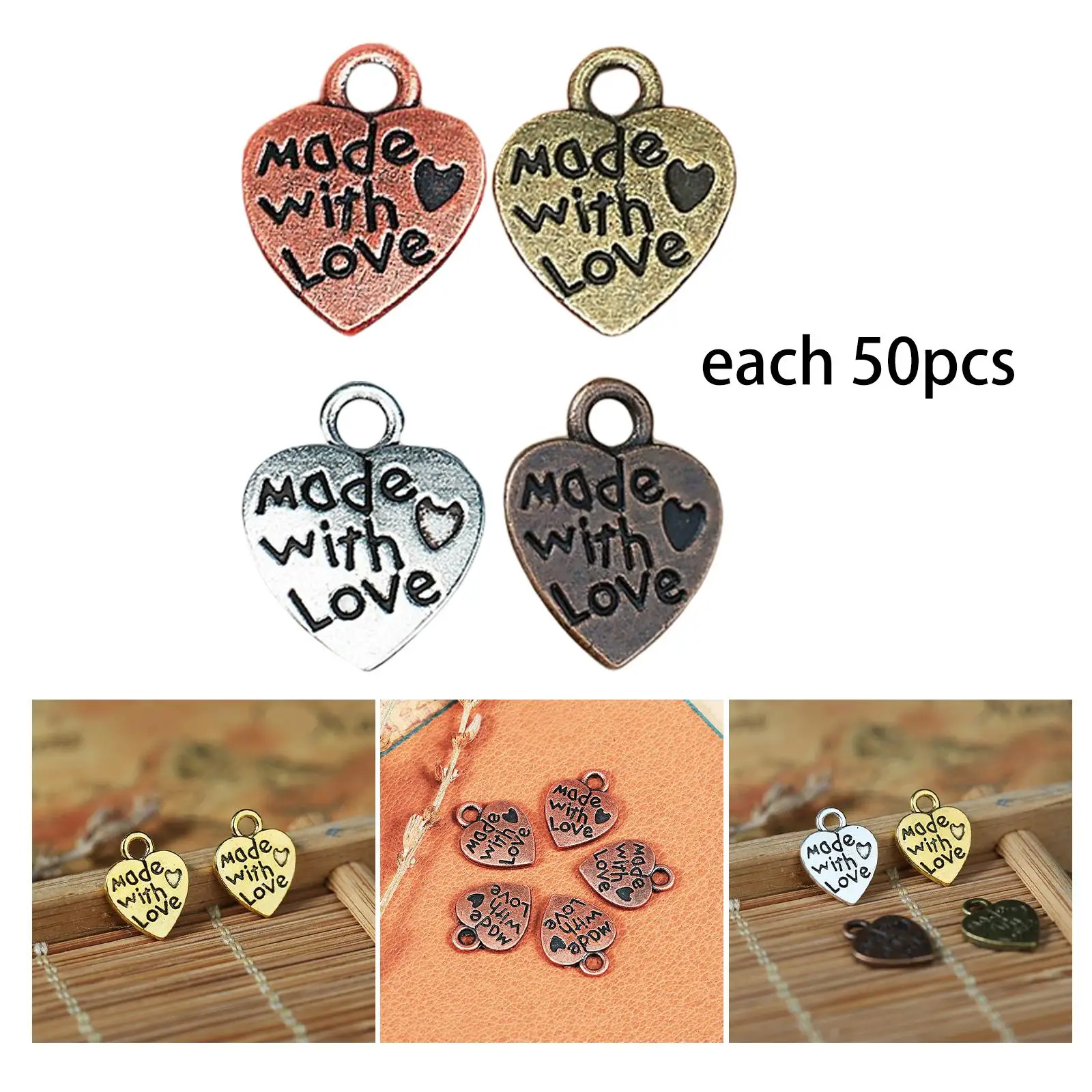 200 Pieces Charms Pendants Gift for Jewelry Making Earring Bracelets image 5