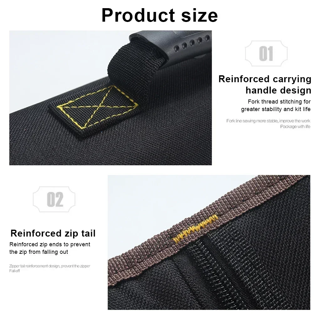 Tool Wrench Spanner Organizer Oxford Portable Working Bag Multi-functional Storage Pouch With Handle For Cloth Folding