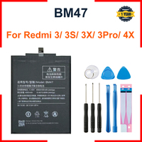 Xiao Mi Battery BM47 High Quality Full 4000mAh Replacement Battery For Xiaomi Redmi 3 3Pro 3S 3X 4X + Free Tools