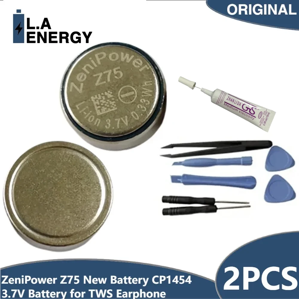 2PCS ZeniPower Z75 New Battery CP1454 3.7V  Z75 Battery for Tws Earphone