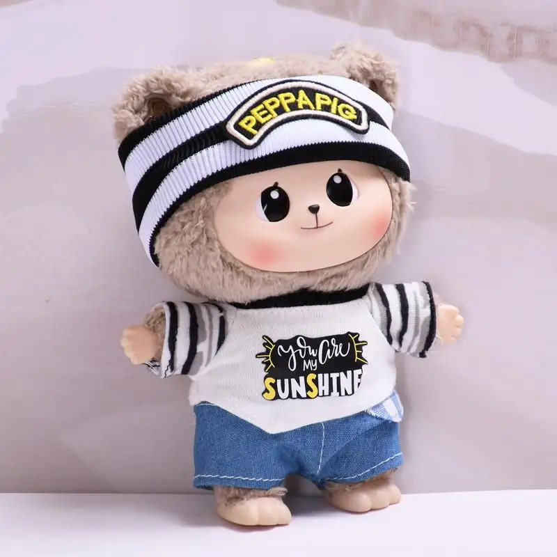 For 17cm Bao-ao doll cloth pendant sports trend shirt hug series replacement baby clothes Cute Decoration Little Clothes